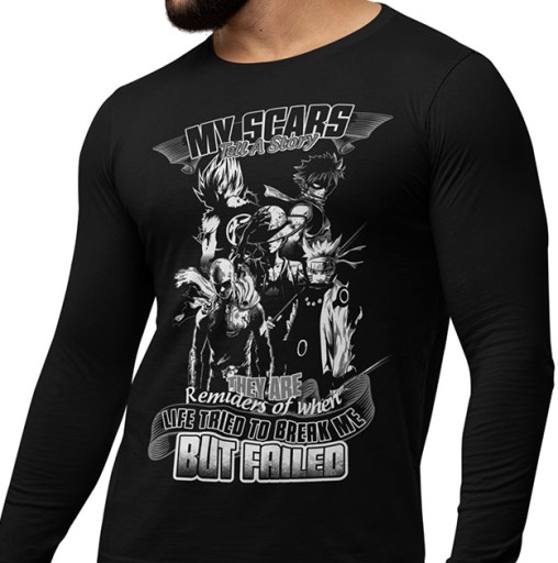 LONGSLEEVE ANIME NARUTO MY SCARS TELL A STORY