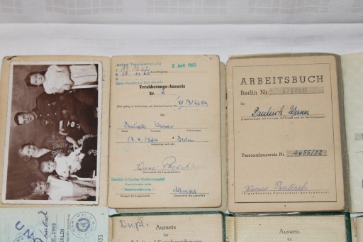 Wehrpass, Ausweis, Arbeitsbuch dokumenty DDR