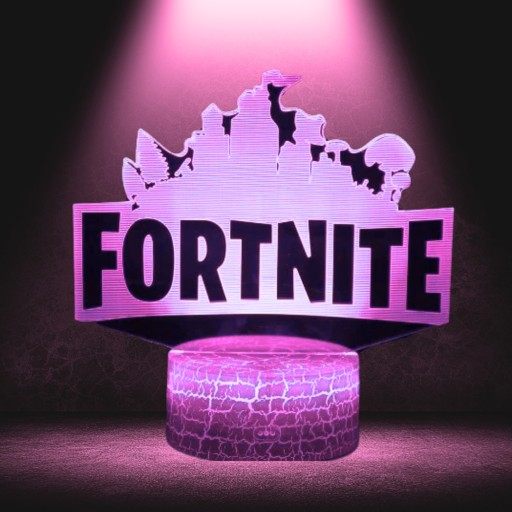 Настольная ночная лампа для детей Fortnite Battle Royale LED 3D + пульт дистанционного управления