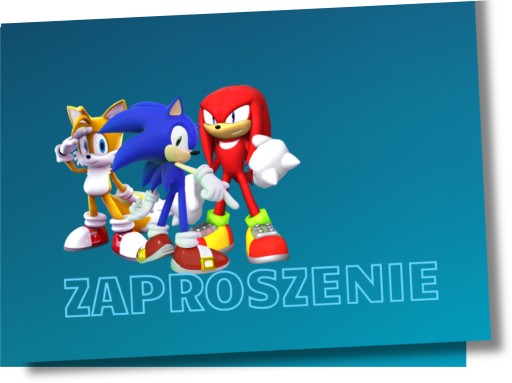 ПРИГЛАШЕНИЯ НА ДЕНЬ РОЖДЕНИЯ SONIC 15x10см