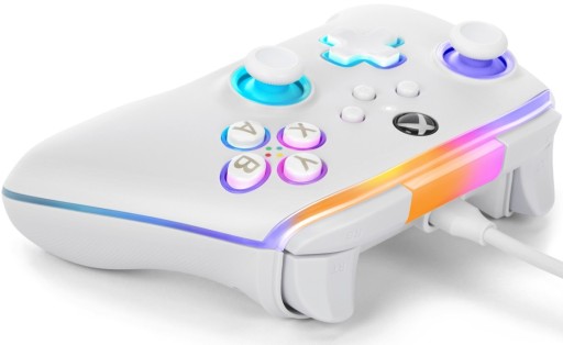 PowerA Pad przewodowy Advantage Lumectra biały do Microsoft Xbox Series XS