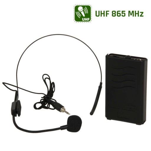 Беспроводной головной микрофон UHF 865 МГц