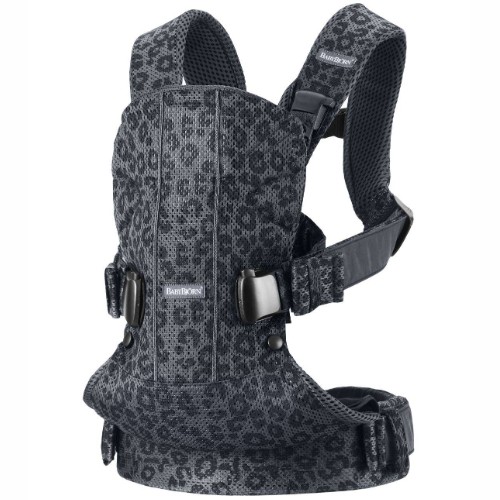 BABYBJORN ONE AIR CARRIER 3D MESH до 15 кг серый Леопардовые пятна