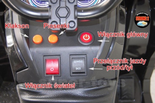 DUŻY QUAD 2x45W MIĘKKIE SIEDZENIE, NA OGROMNYCH PI