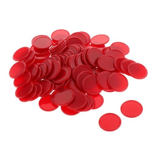 100 Pack Liczniki Liczenie żetonów Plastikowe