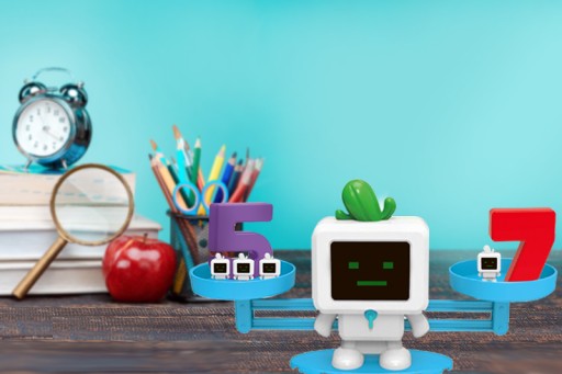 Gra Edukacyjna dla Dzieci NAUKA LICZENIA Waga Szalkowa ROBOT + SŁUCHAWKI