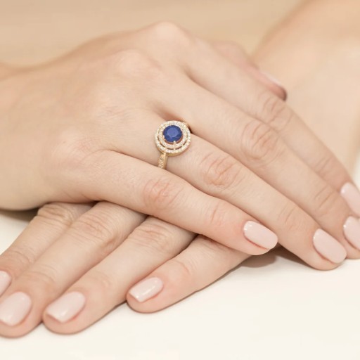Кольцо W-274 Shafir Brylantes Yellow Gold 585
