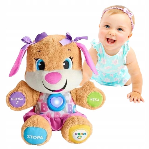 Плюшевый талисман Fisher-Price Учись и смейся SISTER PUPPY