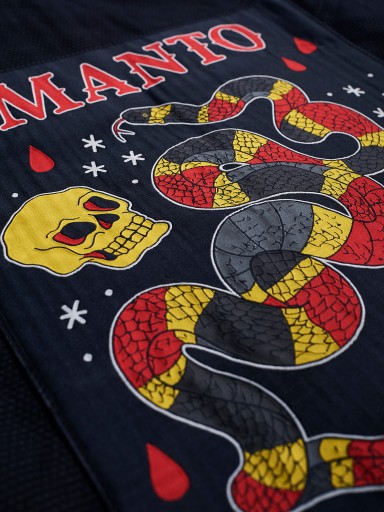 MANTO GI KIMONO BJJ JIU-JITSU coral czarne A3