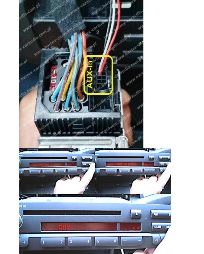 BMW E46 kabel złącze AUX PRZYKRĘCANE gniazdo 15916