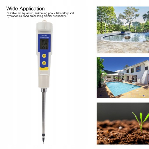 Портативный цифровой тестер почвы 2 в 1 EC Meter i