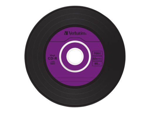 VERBATIM CD-R Виниловые AZO диски 52х, 700МБ 10 шт.