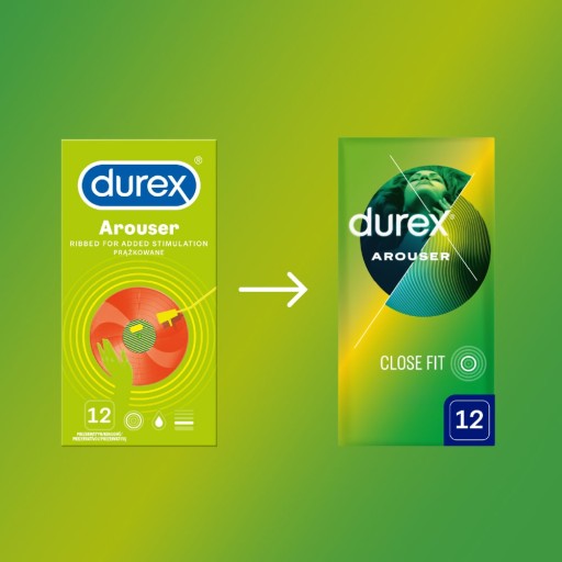 Prezerwatywy Durex Arouser potęgujące orgazm z prążkami 12 szt.