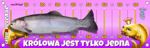 Рыболовная линейка 80 см ЕСТЬ ТОЛЬКО ОДНА КОРОЛЕВА!