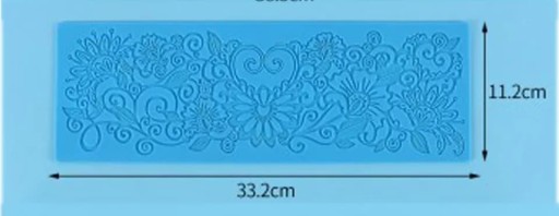 Силиконовый кружевной коврик 33,2 / 11,2 см
