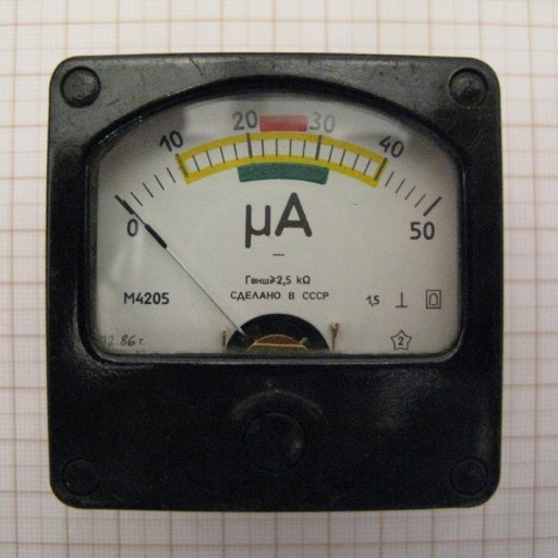 Микроамперметр M4205 0-50 мкА