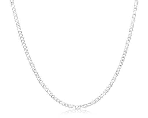 Серебряная цепочка 925 пробы, панцирное переплетение, 50 см.