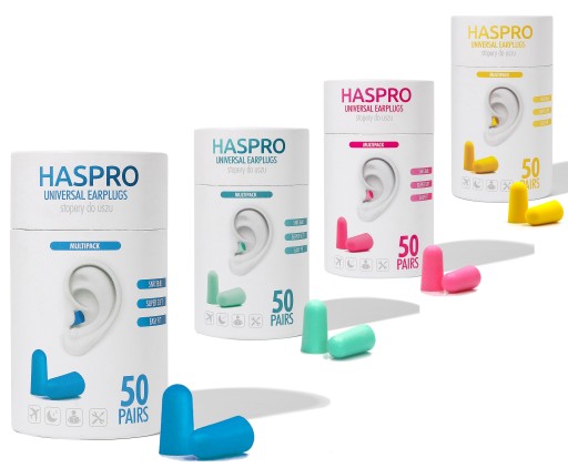 Беруши Haspro-пробки в тюбике в запираемом контейнере, 50 пар | 100 шт.