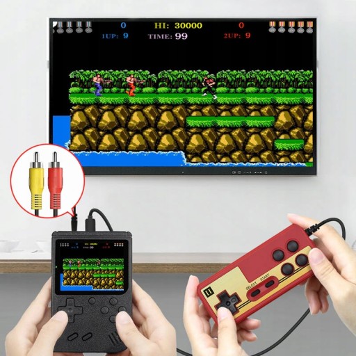 МИНИ-ПОРТАТИВНАЯ ИГРОВАЯ КОНСОЛЬ РЕТРО ТЕЛЕВИЗОР 400 ИГРОВОЙ ПАНЕЛЬ