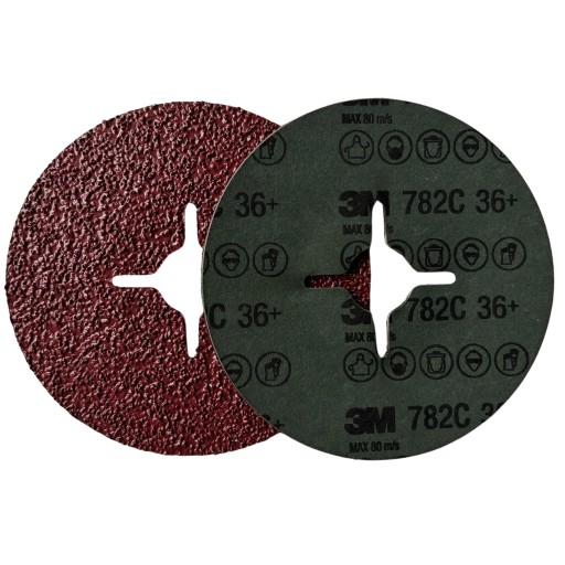 25x 3M DYSK FIBROWY 782C p36 KRĄŻEK 125x22 gr 36+CUBITRON II ORYGINAŁ FIBRA