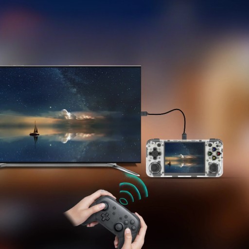 Przenośna mobilna konsola do gier Retro Anbernic RG35XX H 64GB IPS biała