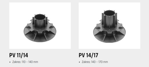 Wspornik tarasowy regulowany pod płytę 80-110 mm