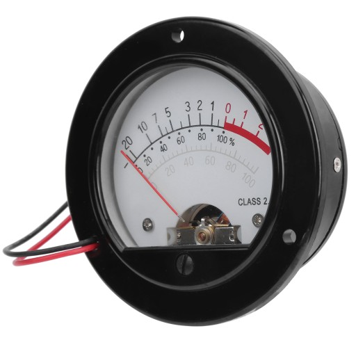 Круглый индикатор VU Meter в стиле ретро