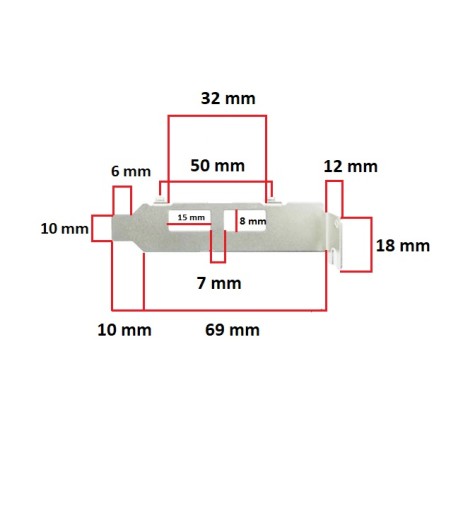 Śledź low profile dual port