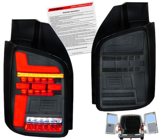VW Transporter T5.1 09-15 lampy tylne tyl FULL LED