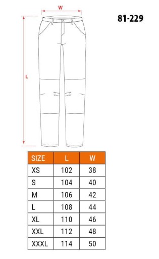 ПРИМЕР РАБОЧИХ БРЮК размер XL джинсы NEO DENIM 81-229
