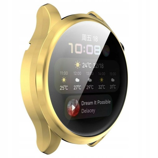 ЧЕХОЛ ИЗ МЕТАЛЛИЧЕСКОГО СИЛИКОНА ДЛЯ HUAWEI WATCH 3 PRO