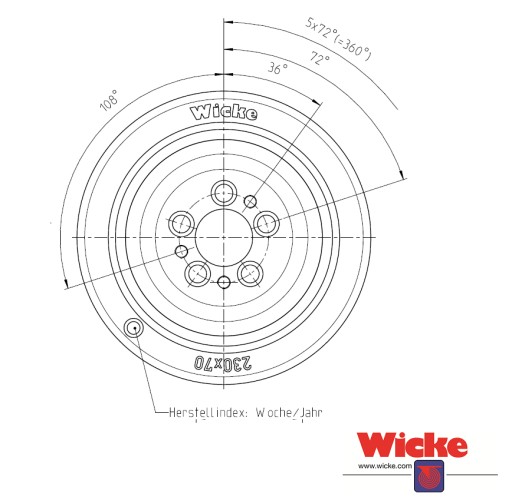 Ведущее колесо Jungheinrich 50460101 - 230/70-184/45 AS:5WICKE