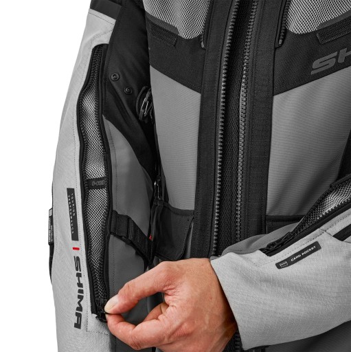 Мотоциклетная туристическая куртка SHIMA TRACKER LIGHT GREY CORDURA С БЕСПЛАТНЫМИ ПОДАРКАМИ