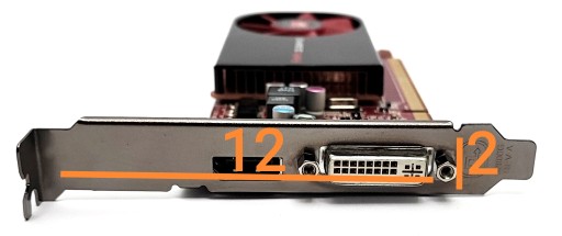 Графика AMD FirePro 3D V3800, DDR3, 512 МБ, DP/DVI
