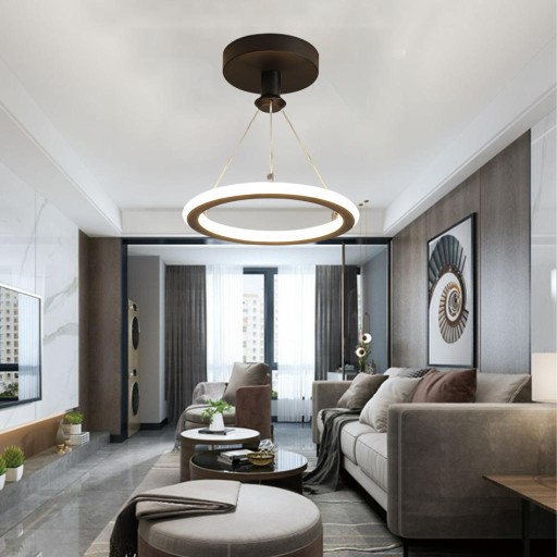 Semi Flush LED Ceiling pendant lamp Modern