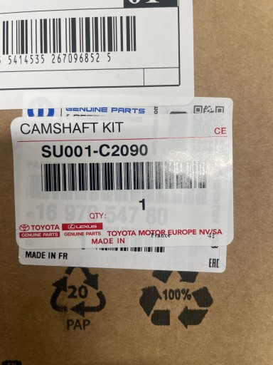 КРЫШКА НАТЯЖИТЕЛЯ ЦЕПИ РАСПРЕДВАЛА TOYOTA 1.5 1697054780