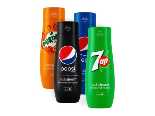 Syrop SODASTREAM Pepsi, Mirinda, 7UP, Pepsi Max