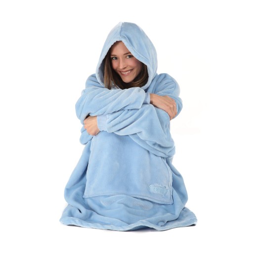 Толстовка Comfy Blanket Oversize 2в1 Небесно-Голубой