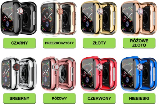 CASE ETUI 2w1 DO APPLE WATCH 4 5 6 SE 40MM NAKŁADKA OBUDOWA | SUPER KOLORY