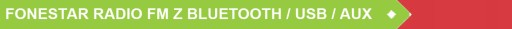 FONESTAR РАДИО ВСТРАИВАННОГО МОНТАЖА ДЛЯ ВАННОЙ КУХНИ С BT