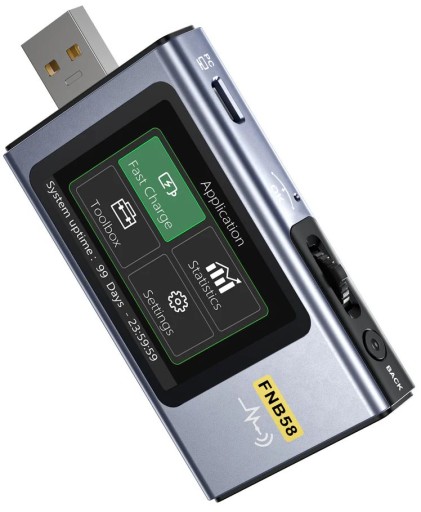 Wielofunkcyjny miernik portu USB, FNB58 Bluetooth, FNIRSI, FN-FNB58-BT