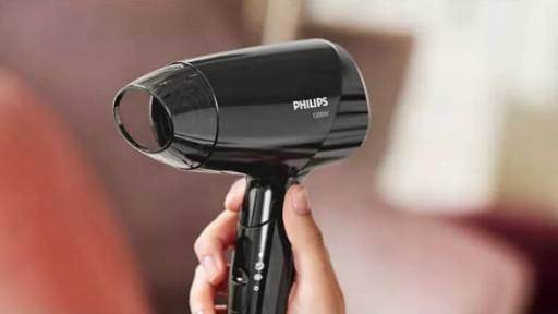 МАЛЕНЬКИЙ ФЕН PHILIPS, СКЛАДНОЙ + КОНДИЦИОНЕР, КОМПАКТНЫЙ, МОЩНЫЙ, 1200ВТ
