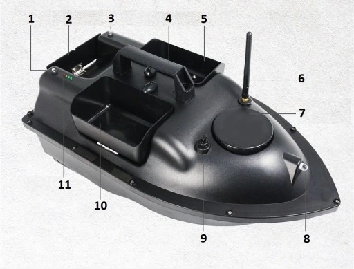 BAITING BOAT V010 GPS ЭХОЛОТ С САМОВОЗВРАТОМ