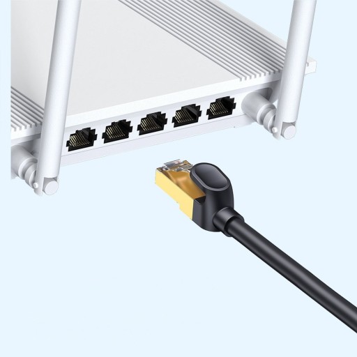 Быстрый сетевой кабель RJ45 10 Гбит / с прочный локальный интернет -кабель 50 см BASEUSUS