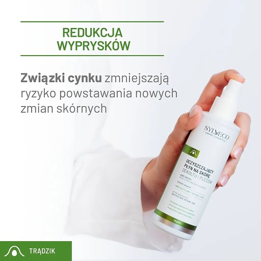SYLVECO DERMO Oczyszczający Płyn na Skórę Dekoltu i Pleców na Trądzik 200ml