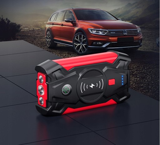 Power Bank Jump Starter 12 В Пусковой усилитель Светодиодный фонарик 20000 мАч + зажимы