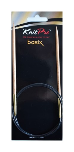 Druty z żyłką KnitPro Basix Beech 4,5 mm/60 cm