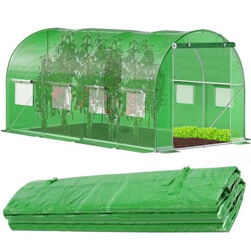 ЗАМЕНА ПЛЕНОЧНОГО ПОКРЫТИЯ ДЛЯ САДОВОГО ТУННЕЛЯ ТЕПЛИЦЫ 4x2,5x2m 10m² UV FOIL