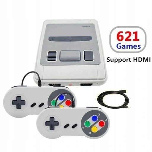 КОНСОЛЬНЫЙ ТВ ИГРА 621 ИГРЫ HDMI РЕТРО 8 БИТ