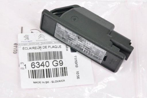 OE Lampka Tablicy Rejestracyjnej PEUGEOT 307 308 407 607 807 Expert